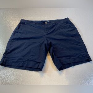 Old Navy Navy Blue Flat Front Shorts